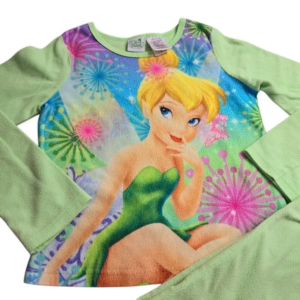 Disney Fairies Tinkerbell Pajamas M7/8